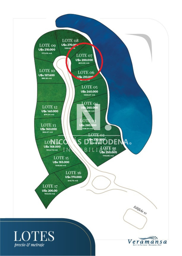 Lote en espectacular barrio cerrado. Veramansa - NDM16015T