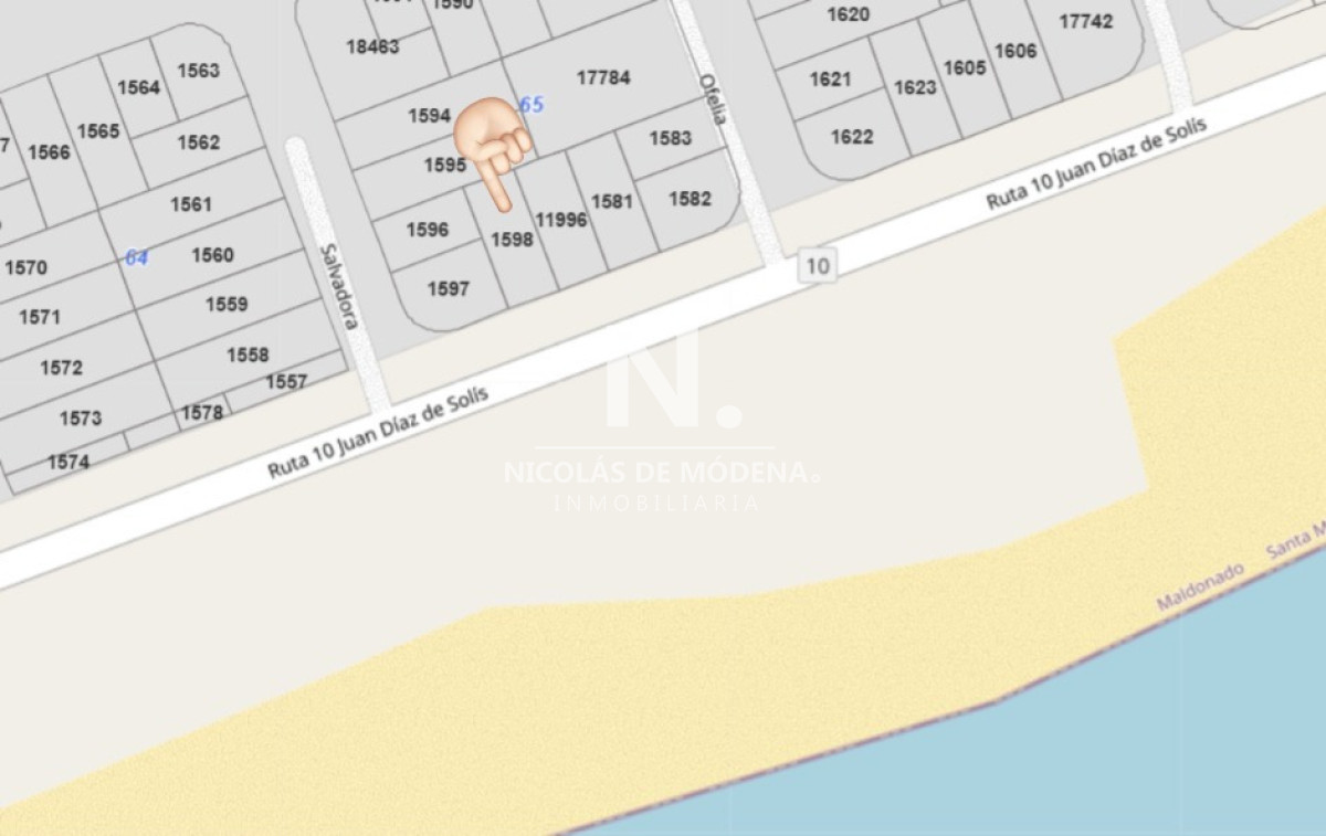 Venta Terreno en Santa Mónica Primera Línea Jose Ignacio - NDM29808T