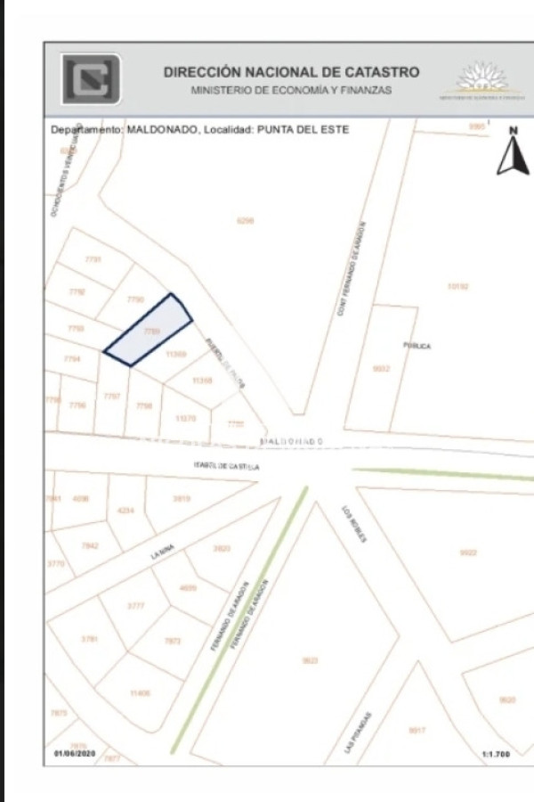 En venta terreno de 1057m2 en Punta del Este - NDM28931T
