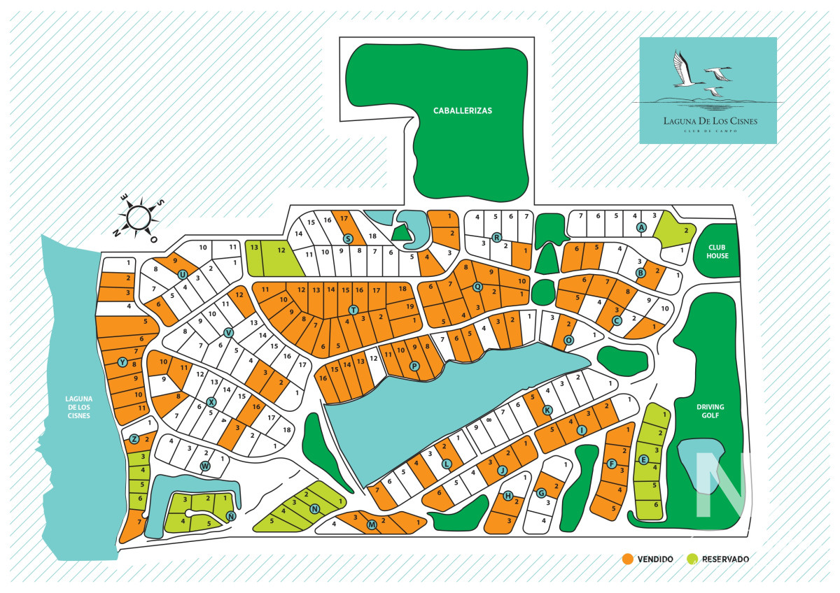 Terreno en barrio Privado en venta con costa a laguna interna