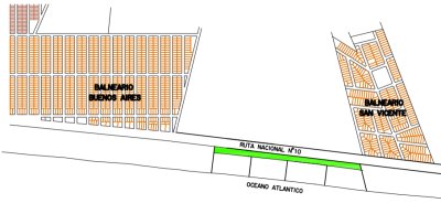 Vende Terreno 961 m2 , en Balneario Buenos Aires - Manantiales frente al mar