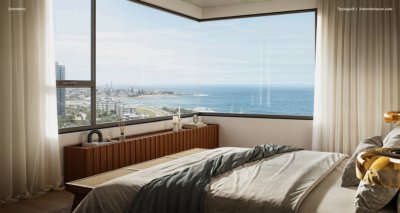 Piso alto con vista panoramica a pasos del mar, Playa Brava, Proyecto en construccion Quartier Brava 30 - NDM27330A