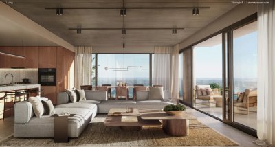 Piso alto con vista panoramica a pasos del mar, Playa Brava, Proyecto en construccion Quartier Brava 30 - NDM27330A