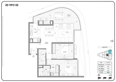 Amplio Apartamento de 2 dormitorios en Wave Brava. - NDM13579A