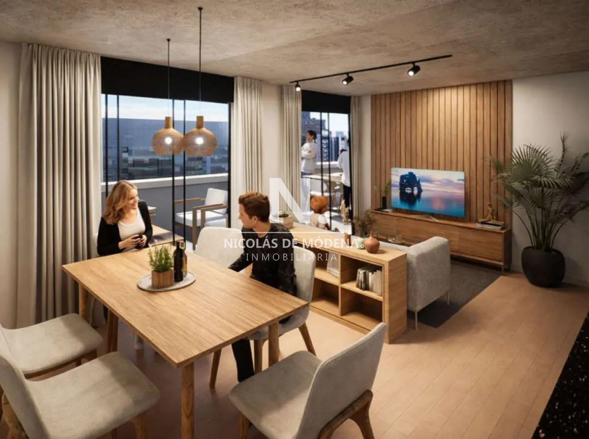 Moderno Apartamento de 1 Dormitorio Cercano a Facultades en Cordon,Montevideo - NDM30232A