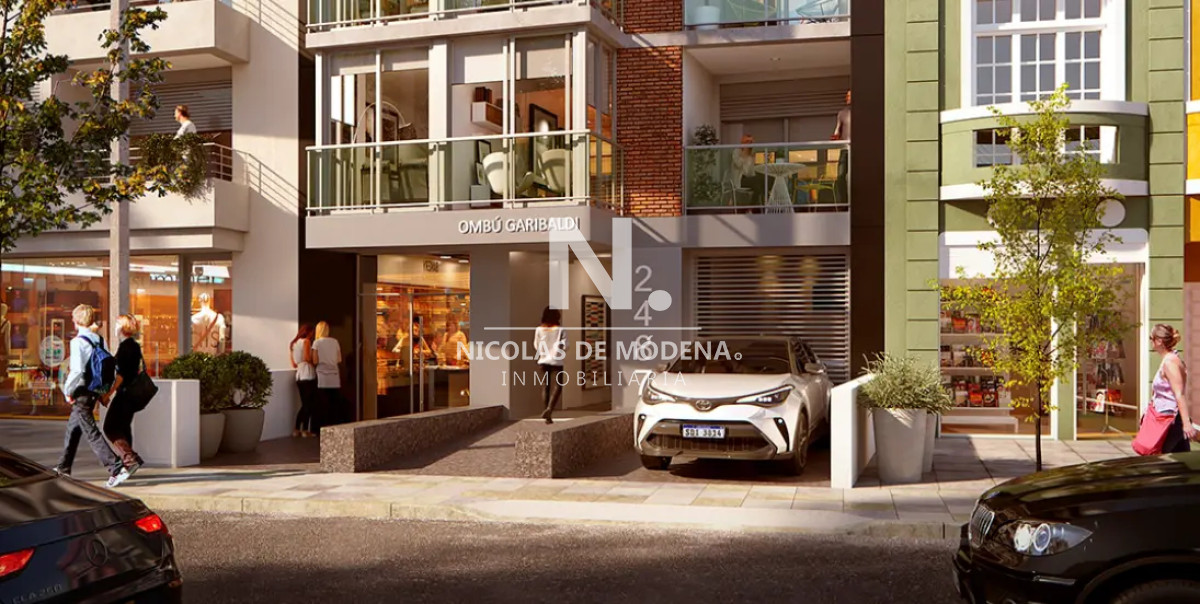 Apartamento de 1 Dormitorios con doble terraza. Montevideo