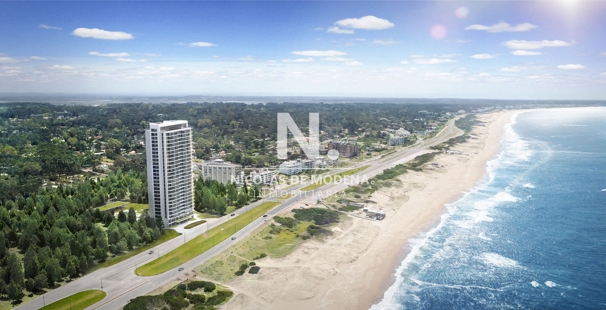 Vende apartamento de 3 dormitorios en suite en Playa Brava, Torre Le Parc, Punta del Este. - NDM25680A