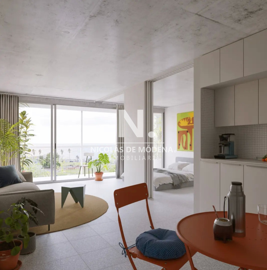Venta Apartamento de 1 Dormitorio Con vista a la rambla en Barrio Sur - Montevideo - NDM23660A