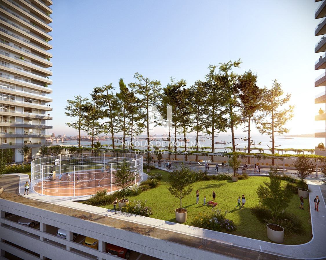 Venta Apartamento de 1 dormitorio con terraza. Proyecto Montevideo Harbour.  - NDM13515A