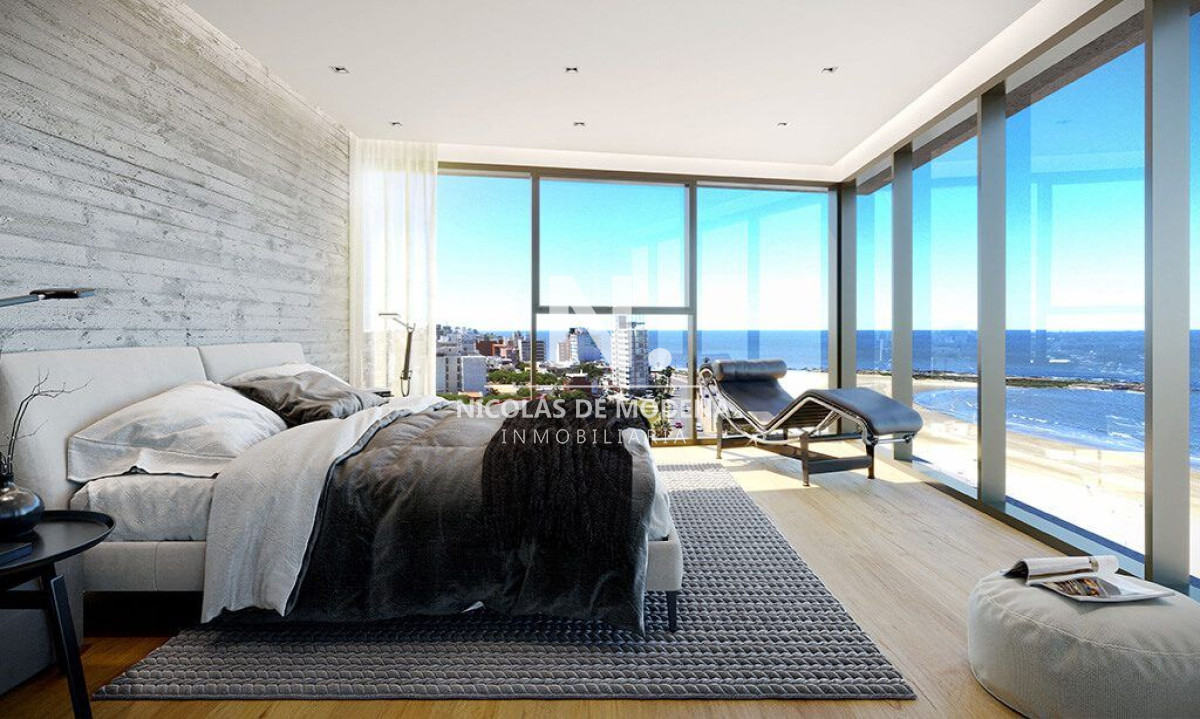 Venta Monoambiente a Estrenar frente al mar en Malvin,Montevideo! - NDM12189A