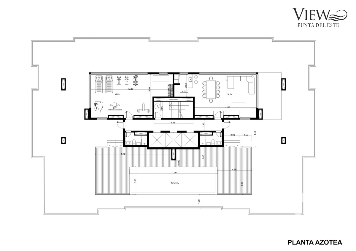 Departamento de 1 dormitorio y medio, piso alto. Financiacion. Punta del Este