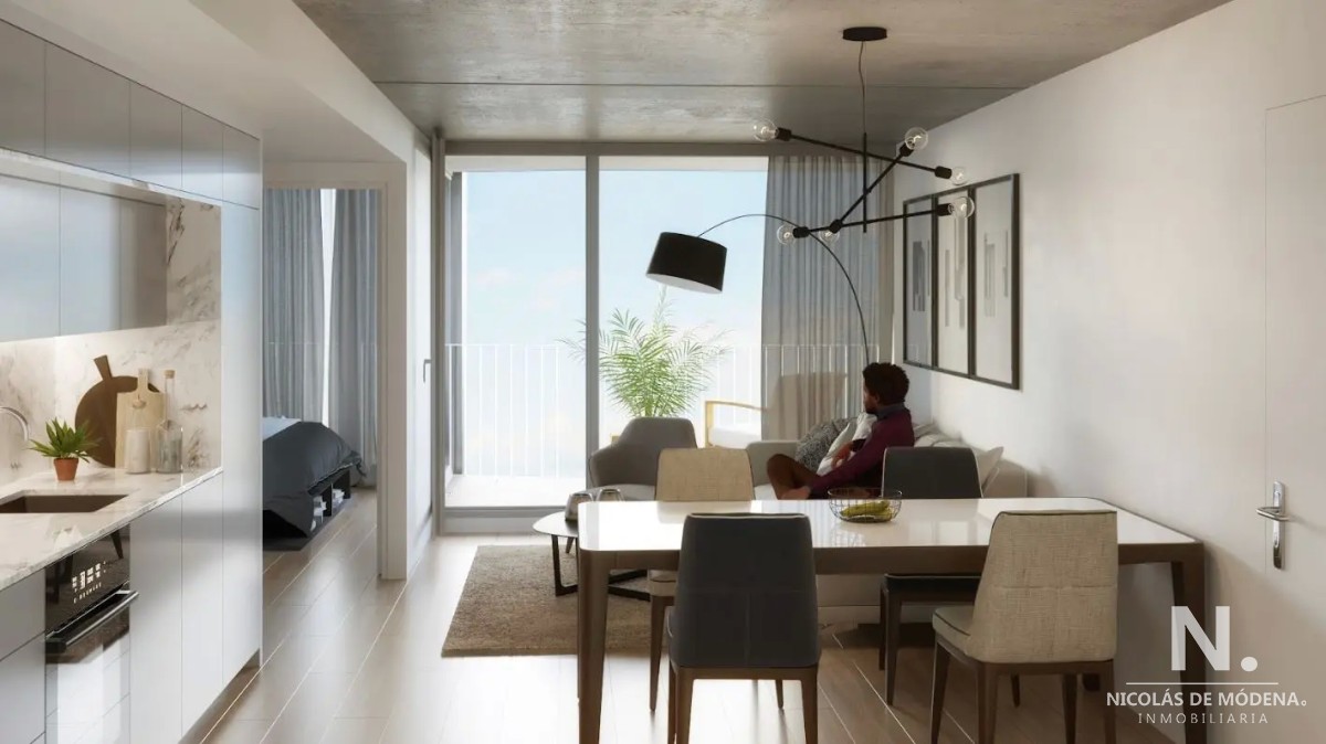 Proyecto ALMA DUC en Ciudad Vieja, Apartamento de 2 dormitorios con terraza