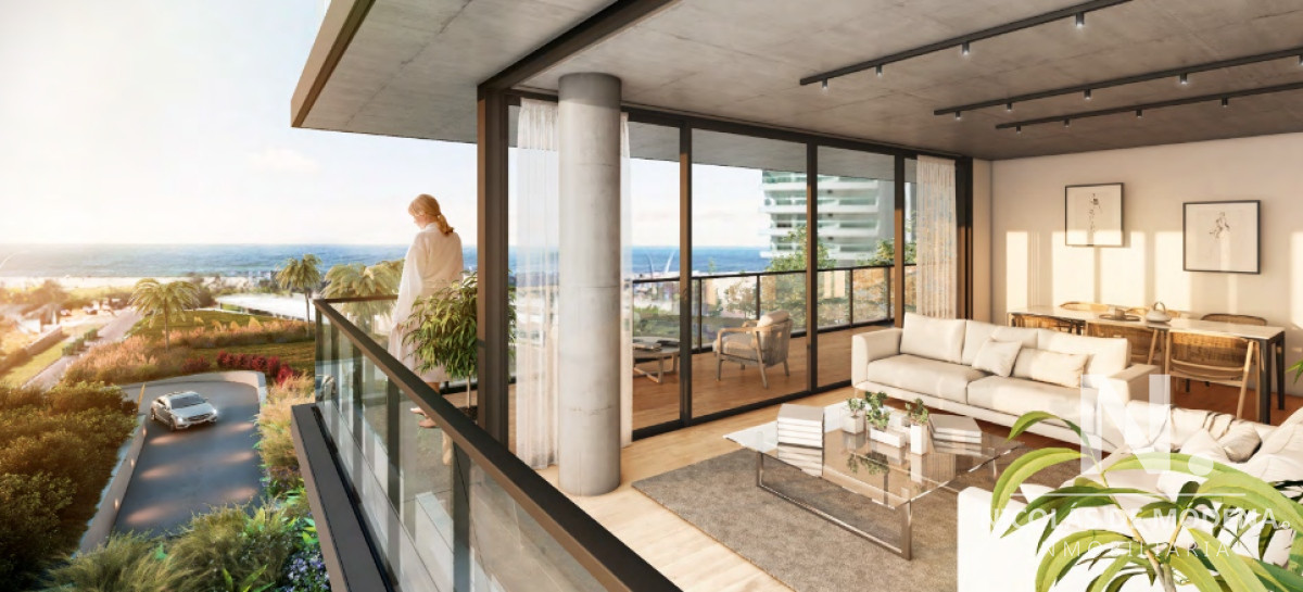 En venta 2 dormitoros en apartamento a metros del mar en Playa Mansa