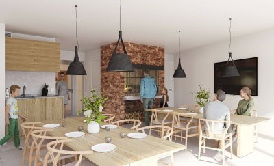 Proyecto Parque Belgrano en Parque Batlle, Apartamento de 1 dormitorio al frente