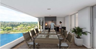 Invierta con financiación frente al mar, departamento de 2 dormitorios con vista a la laguna y la bahía.