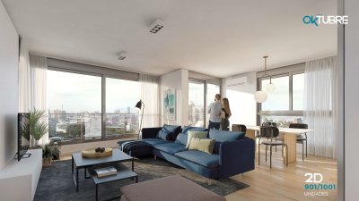 Oportunidad de inversión. Proyecto Torre Oktubre, Venta Apartamento 1 dormitorio en La Blanqueada