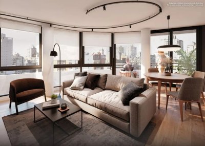 Apartamento en piso alto en Tres Cruces, ideal para inversión. Tres Cruces. Montevideo