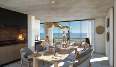 En venta apartamento de 3 dormitorios en suite en Rincon del Indio.