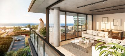 En venta 2 dormitoros en apartamento a metros del mar en Playa Mansa