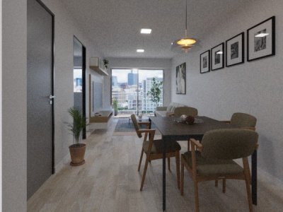Apartamento de 1 Dormitorio al frente con Gran terraza. Cordón, Montevideo