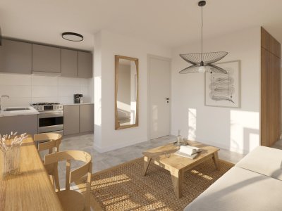 Apartamento de 1 Dormitorio en Piso alto. Cordón. Montevideo