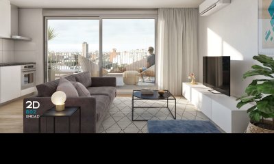 Proyecto Torre Oktubre en La Blanqueada, Venta Apartamento 2 dormitorios con amplia terraza