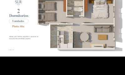 Apartamento de 2 dormitorios en venta en Maldonado.
