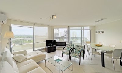 Piso alto con terraza y linda vista. 3 dorm.- Amenities