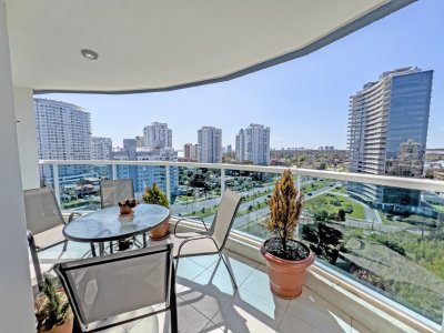 Apartamento en Mansa, 2 dormitorios y parrillero