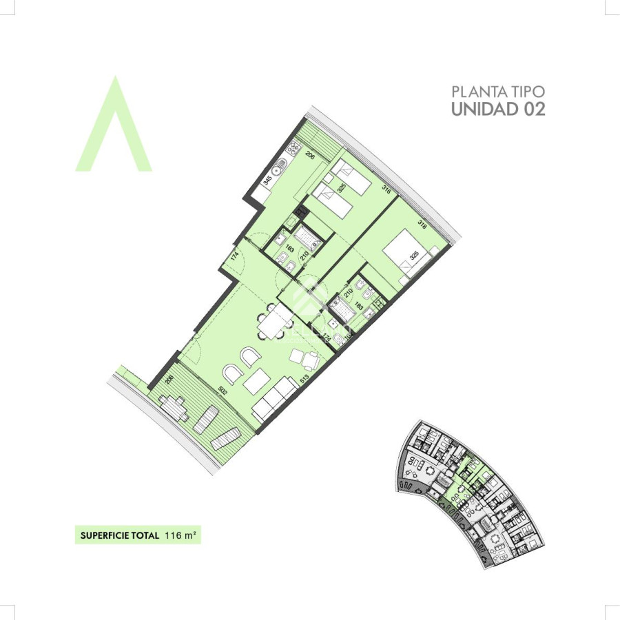 Apartamento ID.5805 - Venta apartamento 2 dormitorios 