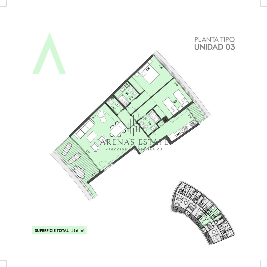 Apartamento ID.4062 - VENTA APARTAMENTO DOS DORMITORIOS PUNTA DEL ESTE