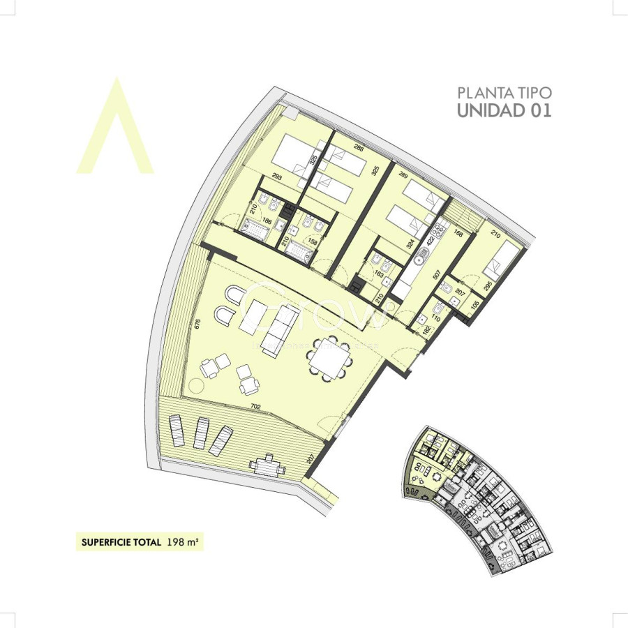 Apartamento ID.3480 - 2 dormitorios en edificio moderno a pasos de mansa