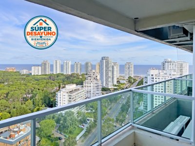 Apartamento en alquiler en Edificio Gala Vista Av. Roosevelt Punta del Este, 1 dormitorio, 1 baños
