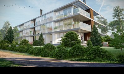 venta en pozo, Edificio a metros del mar - Dpto. con parrillero propio y jardín