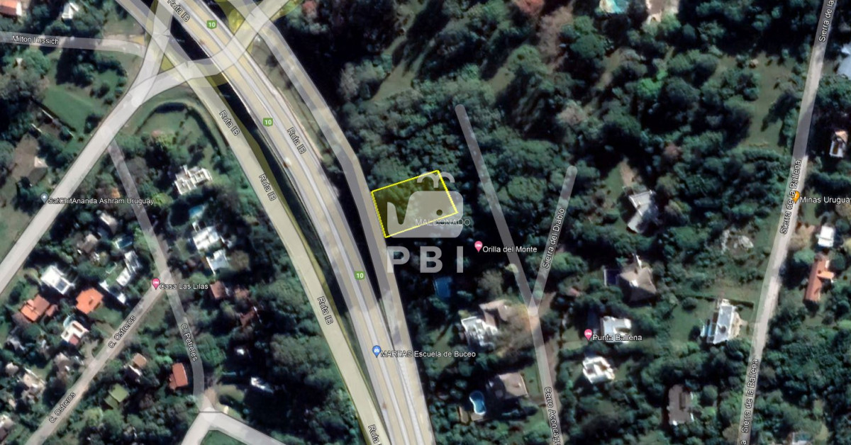 Terreno en Punta Ballena sobre la ruta - Ref : PBI3235