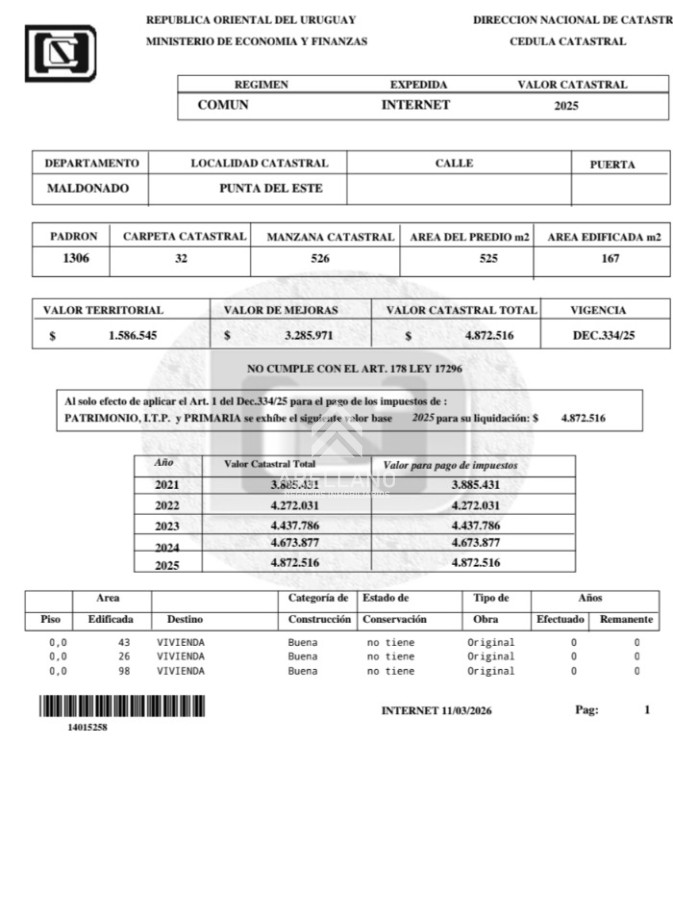 Casa ID.5898 - Venta de casa 4 dormitorios en zona Paradas, proxima al mar. 