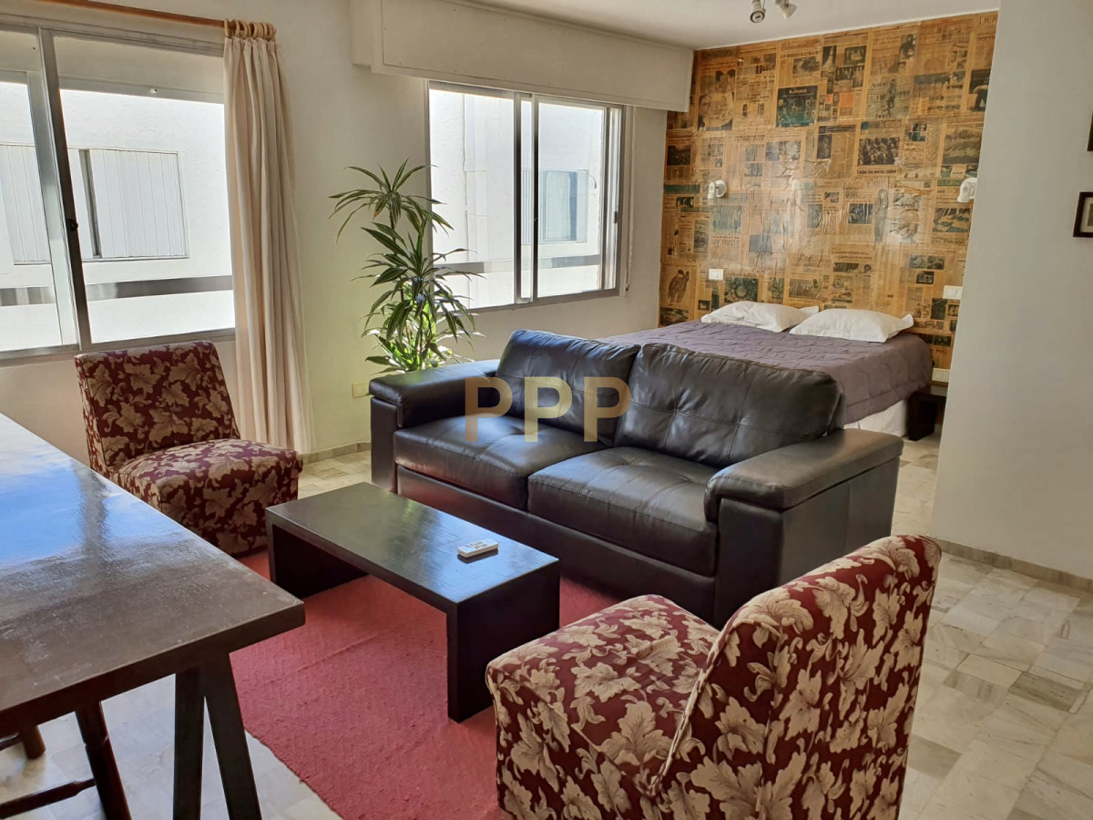 Apartamento ID.129 - En venta, mono ambiente, con gran terraza con parrillero propio, en PenÃ­nsula.