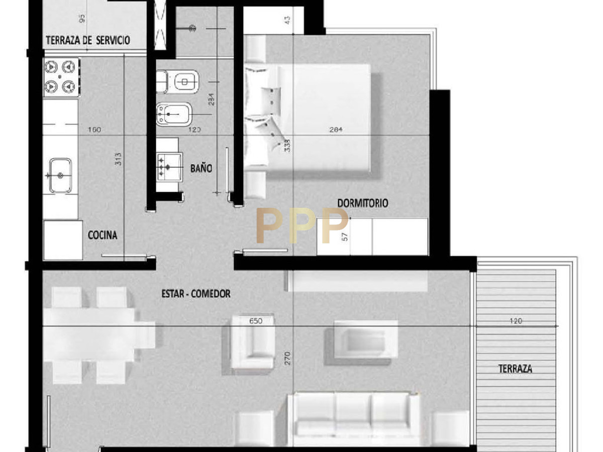 Apartamento ID.1264 - Apartamento en Roosevelt, 1 dormitorios *
