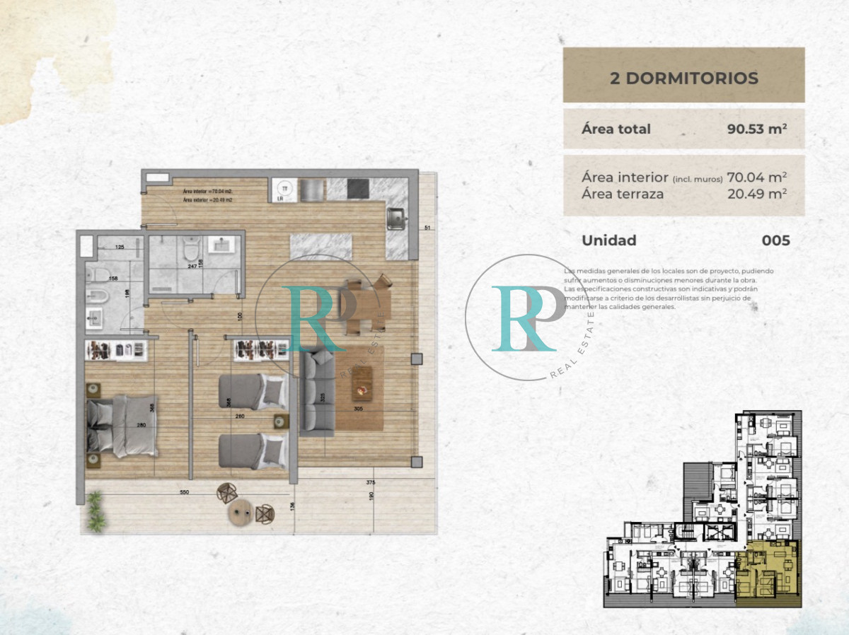 Apartamento ID.2820 - oportunidad en venta apartamento de 2 dormitorios esquinero Mansa Tower