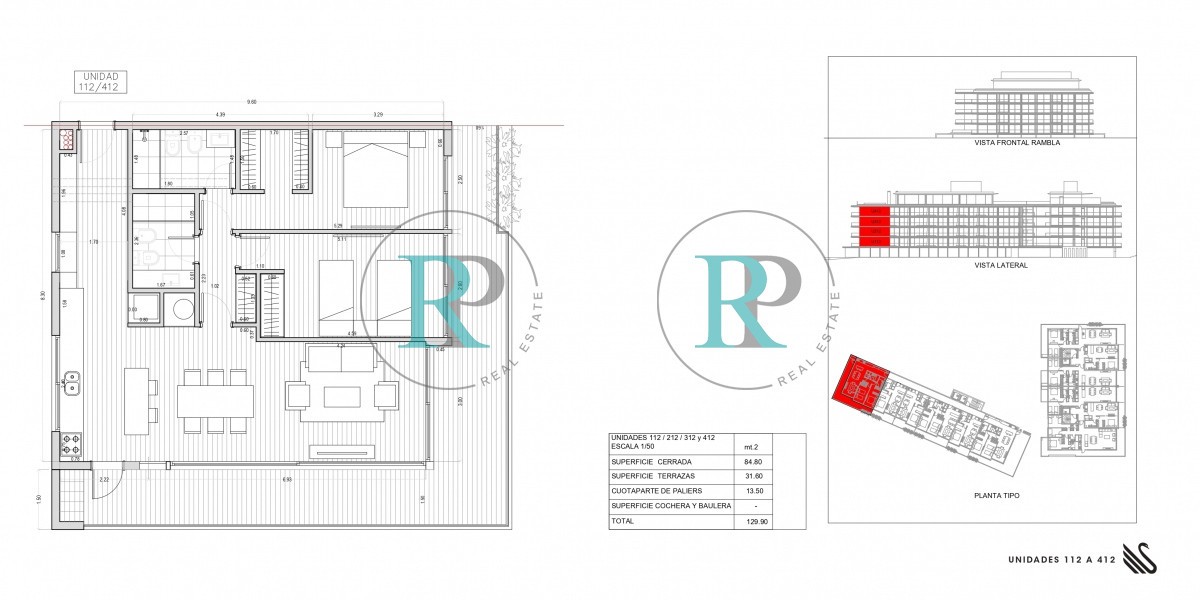 Apartamento ID.1286 - apartamento esquinero de 2 dormitorios a estrenar