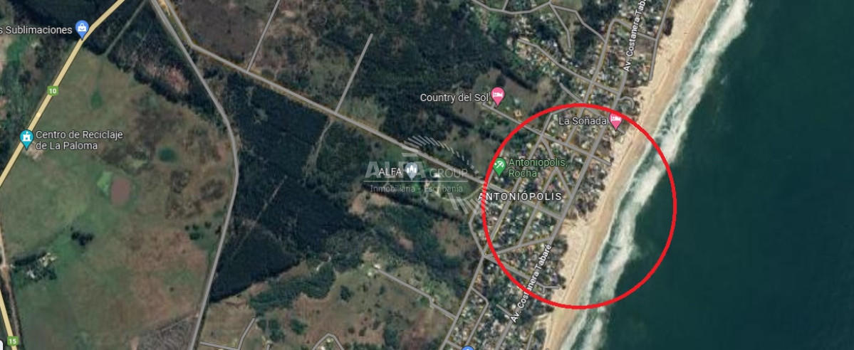 Terreno ID.4470 - LOTE DE 490 M2 SOBRE LA ARENA EN PLAYA ANTONIOPOLIS