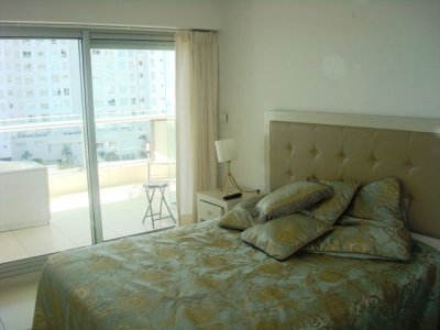 Torre alta gama.- 2 dormitorios en suite uno con vestidor,living comedor terraza con jacuzzi toilette cocina con lavadero. - EMP304A