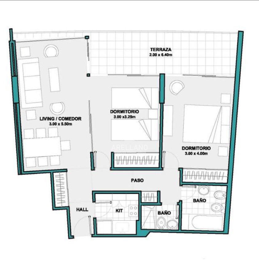 Apartamento ID.502 - VENTA Apartamento en Península 2 dormitorios con terraza y garage