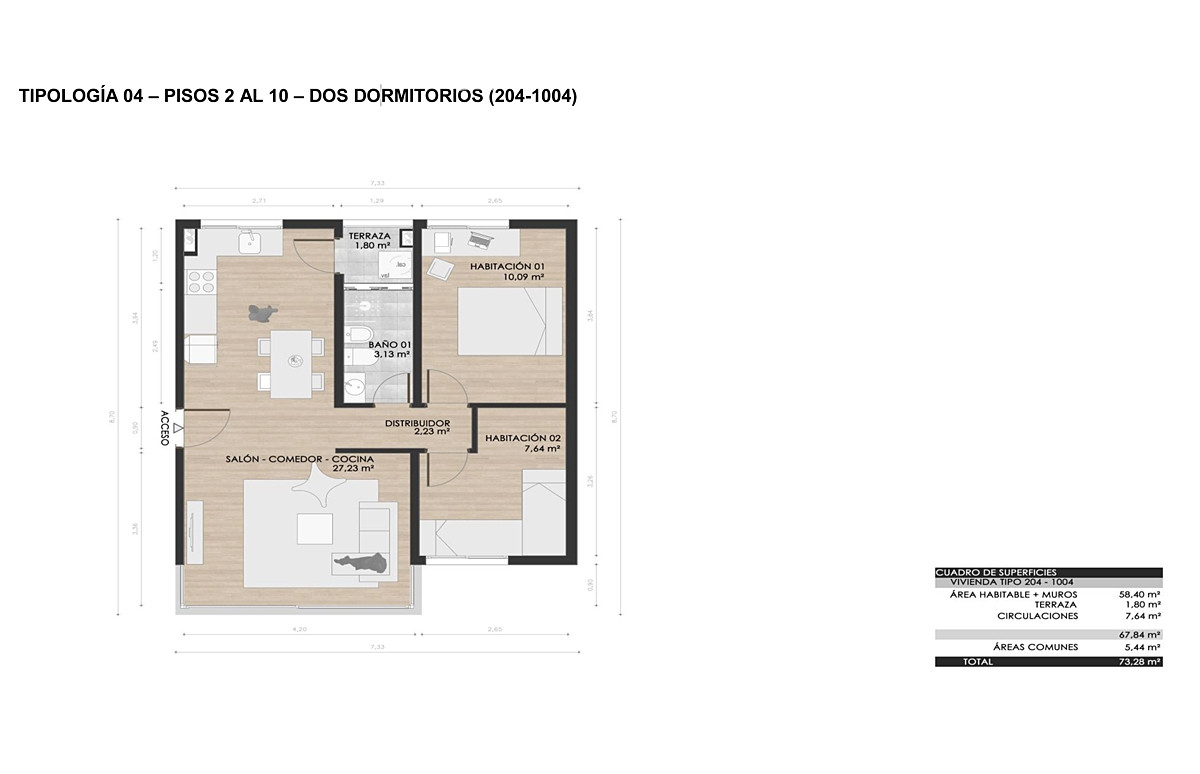Apartamento ID.9749 - Apartamento 2 dormitorios en Maldonado ideal para renta