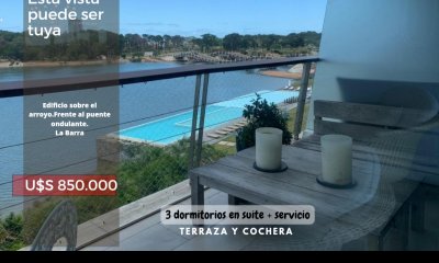 Apartamento en La Barra 3 dormitorios y servicio