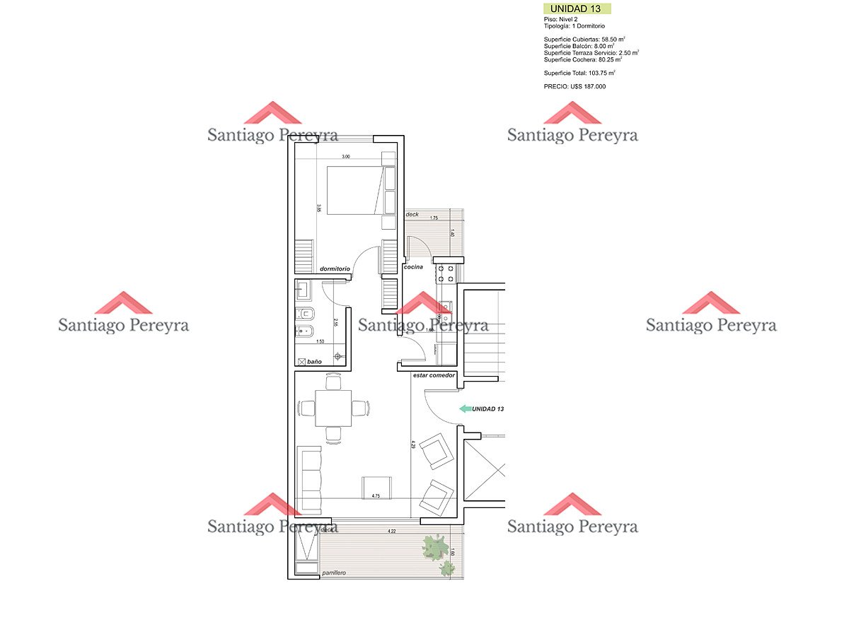 Apartamento ID.5331 - Apartamento en construcción en la Mansa 2 dormitorios con parrillero