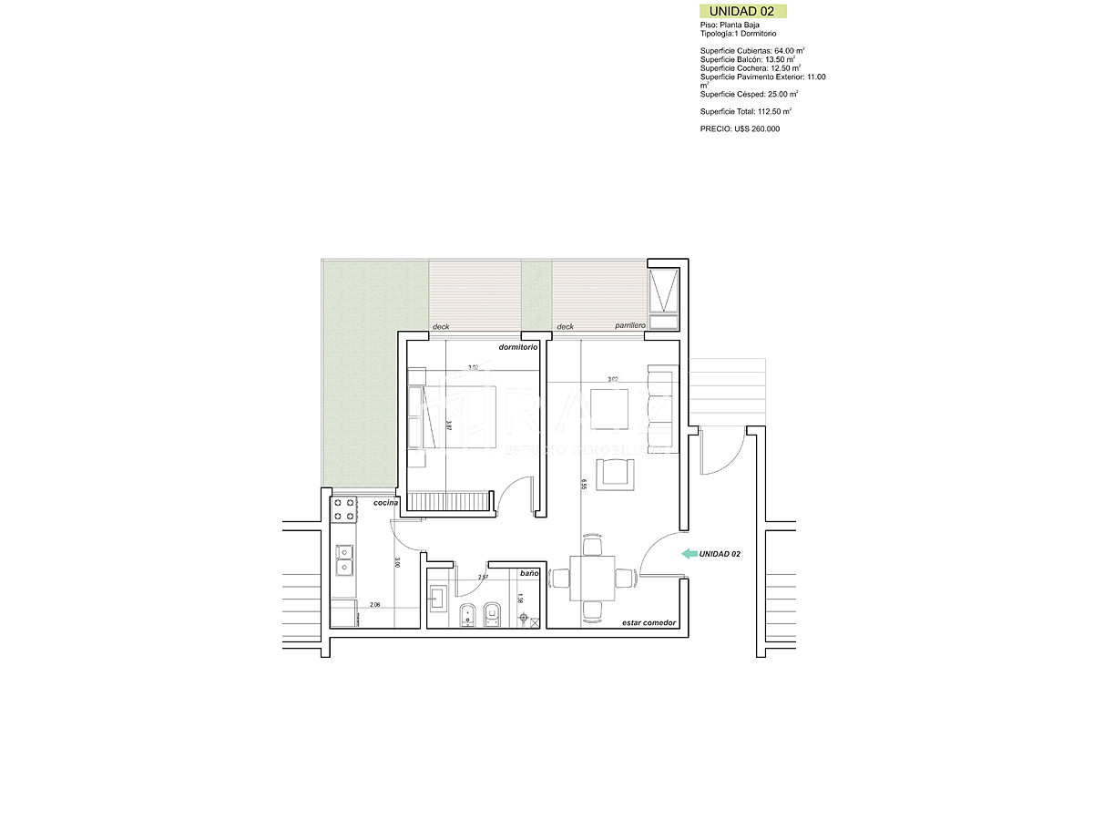 Apartamento ID.11695 - APARTAMENTO EN VENTA 1 DORMITORIO A ESTRENAR PLAYA MANSA