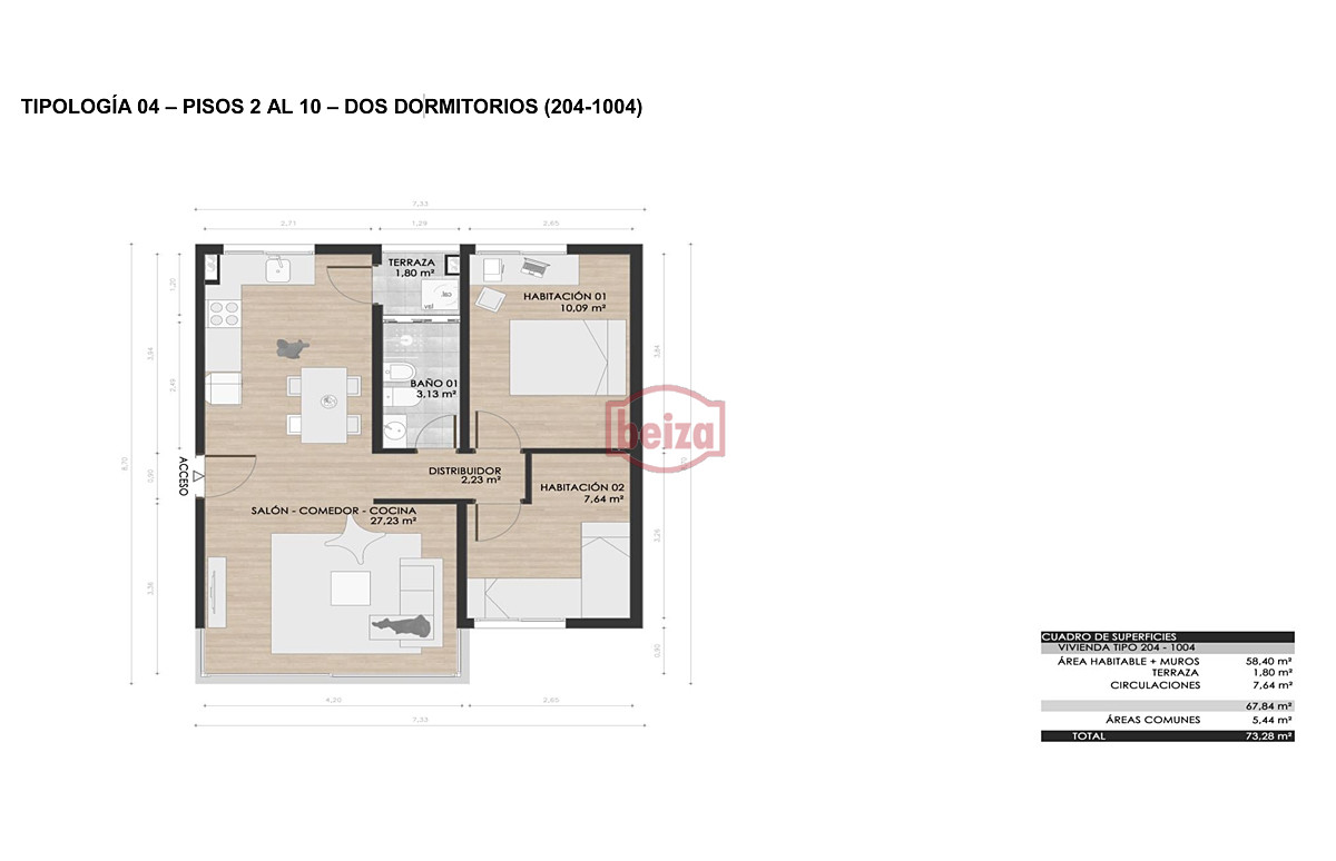 Apartamento ID.167010/Apartamento-en-Península-1-dormitorio-con-garage - Apartamento 2 dormitorios en Maldonado idal para renta