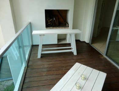 Apartamento en la Brava 3 dormitorios, terraza con parrillero y patio