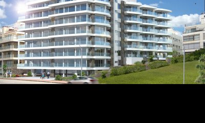 Apartamento en pozo en la Península 3 dormitorios con terraza y parrillero